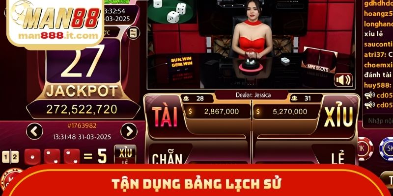 Tận dụng bảng lịch sử